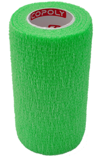 Billede af Selvklæbende elastisk bandage 10 cm - Lys Grøn