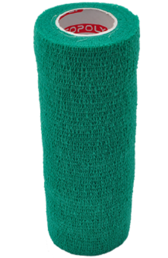 Billede af Selvklæbende elastisk bandage 15 cm - Grøn