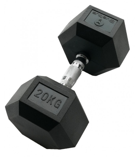 Billede af Hexagonformet håndvægt 20 kg - Dumbbell
