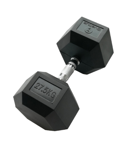 Billede af Hexagonformet håndvægt 27.5 kg - Dumbbell