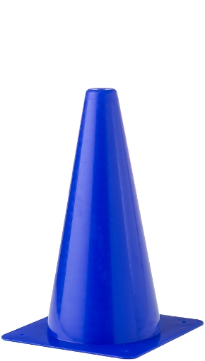 Billede af Plasttræningskegle 30cm - Blå