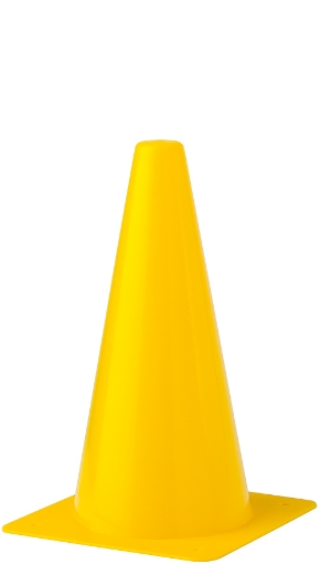 Billede af Plasttræningskegle 30cm - Gul 