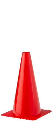 Billede af Plasttræningskegle 23cm - Rød 