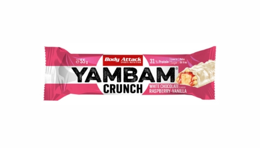 Billede af YAMBAM Crunch-bar - 55g Hvid Chokolade Hindbær