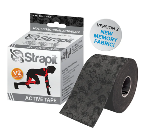 Billede af DYNAMIC ACTIVETAPE 5CM x 5M - GRÅ/SORT STRAPIT