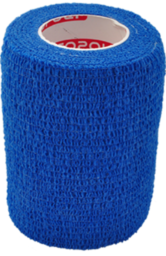 Billede af Selvklæbende elastisk bandage 7,5 cm - Lyseblå