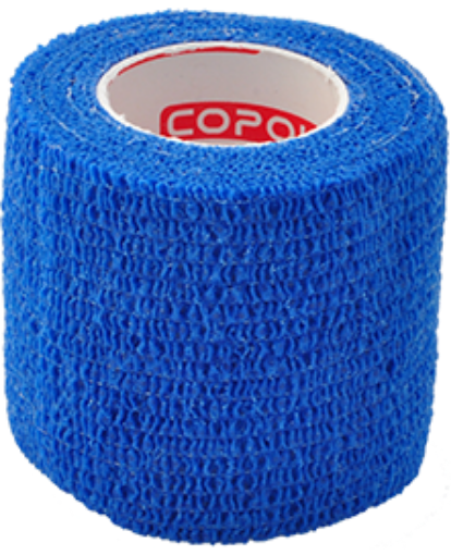 Billede af Selvklæbende elastisk bandage 5 cm - Lyseblå