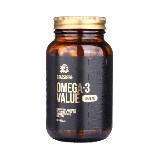 Billede af Grassberg Omega 3 Value 1000mg 60 kapsler - Naskor