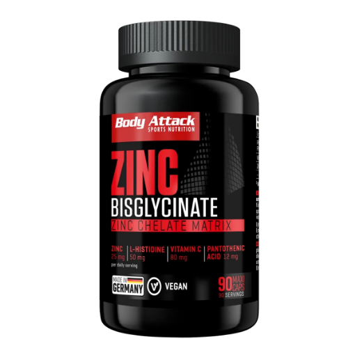 Billede af Zinc Bisglycinate  (90 Caps) Body Attack