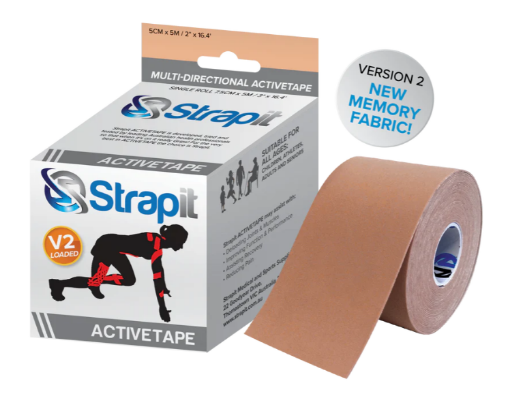 Billede af ACTIVETAPE 7,5CM x 5M – BEIGE STRAPIT