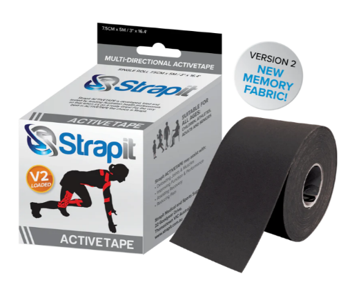 Billede af DYNAMIC ACTIVETAPE 7,5CM x 5M – SORT STRAPIT