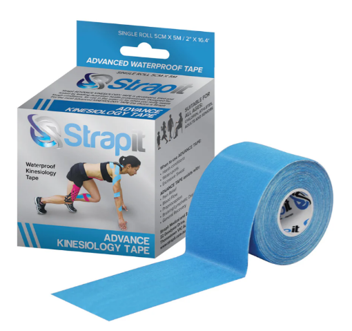 Billede af Kinesiologitape Advance 5cm x 5m Blå – Strapit