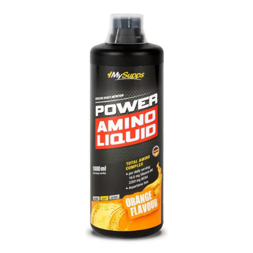 Billede af My Supps Power Amino Liquid – 1L Appelsin – Body Attack