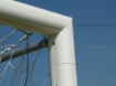 Billede af Poarta Fotbal Aluminiu 7.32x2.44 m, cu cadru fix de sol