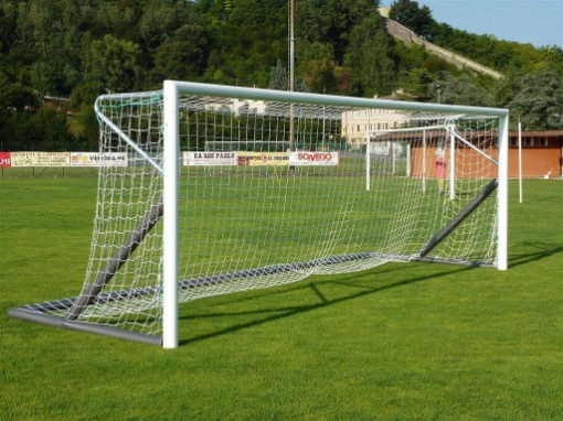 Billede af Flytbart fodboldmål i aluminium 6 × 2 m — Sammenklappelig ramme med net inkluderet — VI 5911