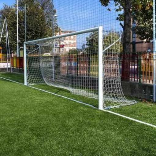 Billede af Poarta Fotbal Aluminiu 5x2 m, cu bara divizata