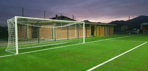 Billede af Poarta Fotbal Aluminiu Profesionala - 7.32x2.44 m