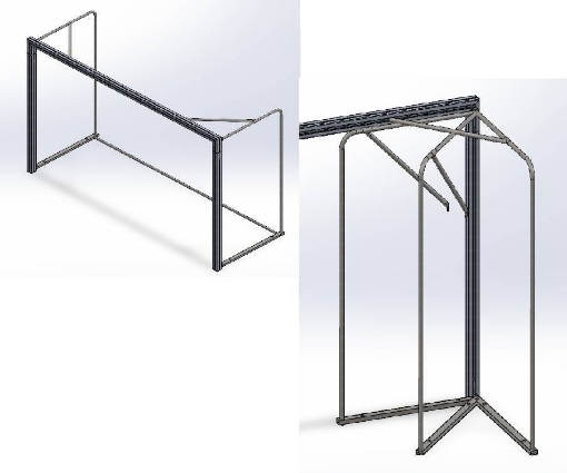 Billede af Poarta Handbal Aluminiu - 3x2m, pliabila