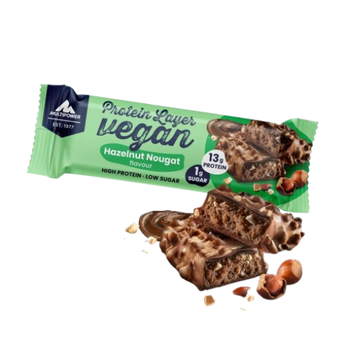 Billede af Vegansk proteinbar 55g - Hasselnød nougat