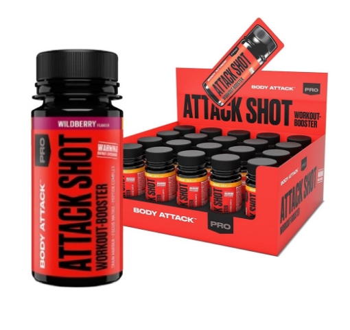 Billede af ATTACK SHOTS 20 x 60ml - Wildberry