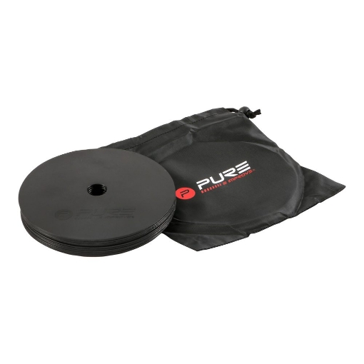 Billede af SET 10 COPETE PLATE P2I NEGRU