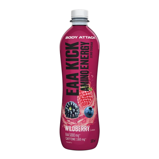 Billede af EAA Kick Amino Wild Berry - 500ml Body Attack