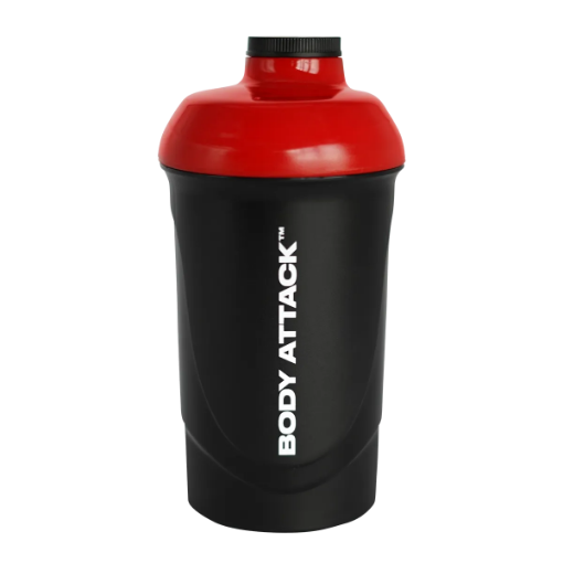 Billede af SHAKER SORT/RØD 600 ML BODY ATTACK
