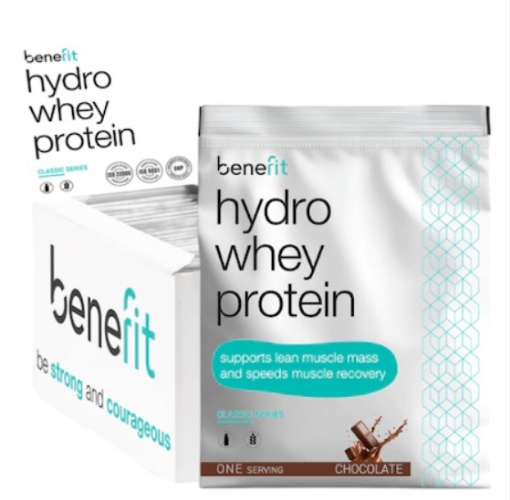 Billede af Hydro Whey Protein 34 g Căpșuni & Banane - Benefit
