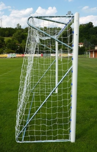 Billede af Flytbart fodboldmål i aluminium 5 × 2 m — Ø80 mm med net inkluderet — VI 6022