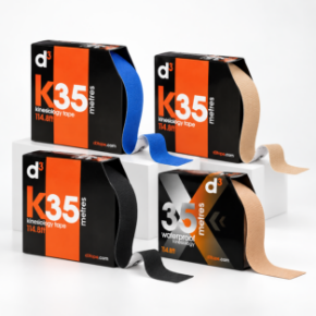 Billede til varegruppe d3Tape K35 / X35 – kinesiologitape 5 cm x 35 m